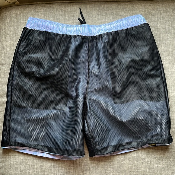 Killer Acid Psychedelic Swim Trunks Shorts Fully Lined Logo Purple - Picture 7 of 8